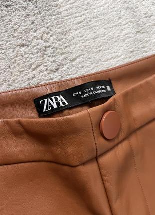 Шкіряні штани zara3 фото