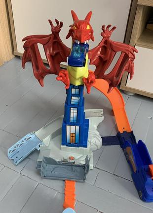 Игровой набор атака дракона hot wheels kid