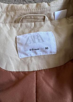 Плащ детский тренч zara6 фото