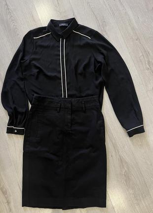 Юбка zara xs та шифонова блуза xs/s