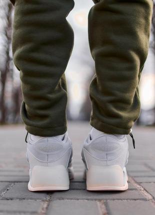 Крутые мужские кроссовки adidas streetball 2 grey beige светло-серые с бежевым7 фото