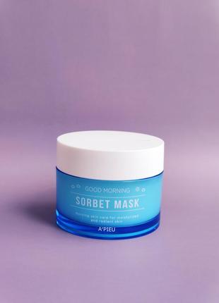 Утренняя маска  a'pieu good morning sorbet mask1 фото