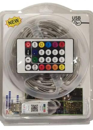 Смарт гирлянда лента 10м rgb bluetooth управление с приложения3 фото