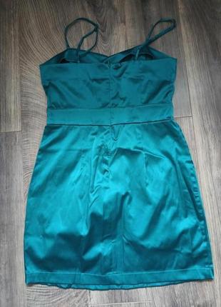 Темно-зеленое/малхитовое вечернее платье forever212 фото