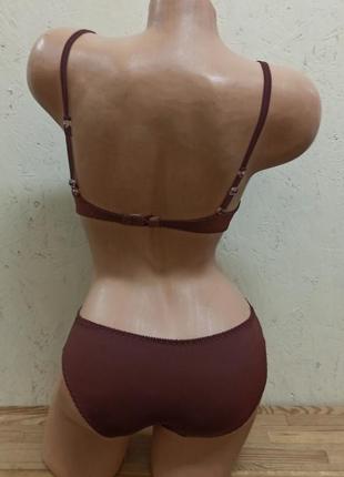 Al.underwear комплект женского нижнего белья коричнево бежевый на пушапе украина размер 70в5 фото