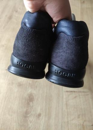 Фирменные мужские кожаные кроссовки  hogan, италия, р.425 фото