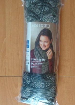 Теплый женский шарф вязаный 170х30 см esmara4 фото