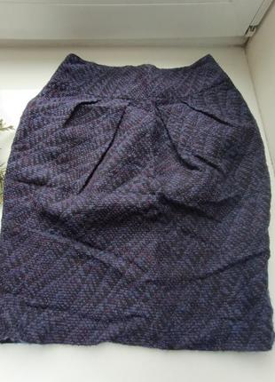 Фиолетовая офисная юбка украинского производителя