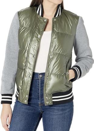 Levis quilted puffer varsity bomber jacket2 фото