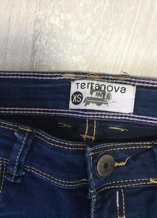 Темно синее джинсы стретч фирмы terranova4 фото