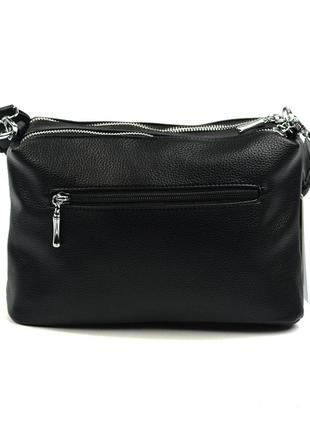 Женская сумочка из натуральной замши, маленькая черная молодежная замшевая сумка клатч на плечо6 фото