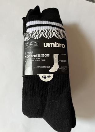 Носки спортивные махра umbro primark eur 40-472 фото