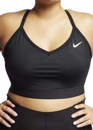 Спортивный бюстгальтер топ nike plus size indy dri-fit