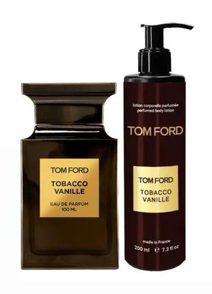 Парфум у оригінальному флаконі+лосьйон для тіла 200 мл tabacco vanille tom ford