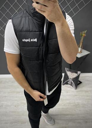 Жилетка чорна palm angels