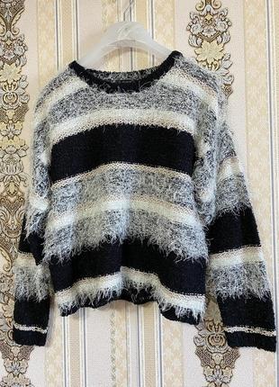 Стильний в'язаний светр, светрик травка, свитер