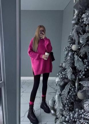 Нереально зручний та класний комплект 🖤 теплий обʼємний светр + лосини.