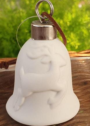 Дзвіночок порцеляновий gloria fine porcelain bavaria handwork bayreuth made in germany олень, h-7,5см