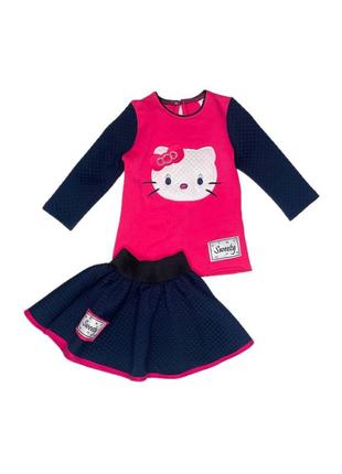 Комплект кофточка и юбочка hello kitty арт.99823