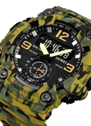 Часы наручные мужские skmei 1965cmgn camo green, военный мужские наручные часы зеленый. цвет: камуфляж