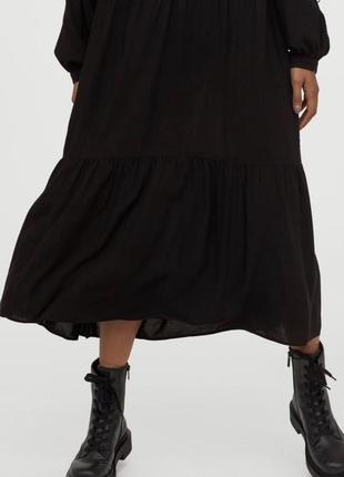 Сукня міді ярусна вільного крою h&m розмір м-s4 фото