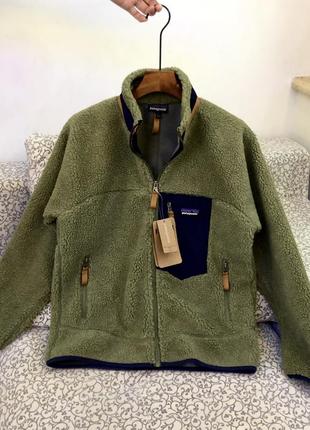 Флісова куртка кофта patagonia fleece sherpa retro x шерпа7 фото