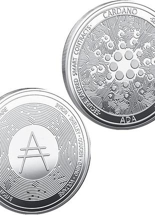 Сувенірна монета ada silver в пластиковому футлярі