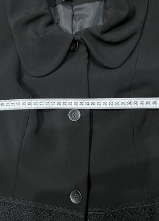 Пиджак чёрный деловой3 фото