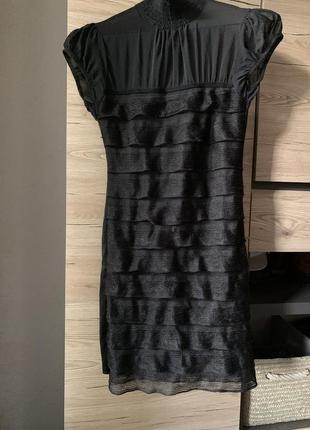 Платье чёрное мини1 фото