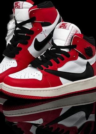 Підліток кросівки nike air cream jordan 1 retro high travis scott "low jack" р36-401 фото