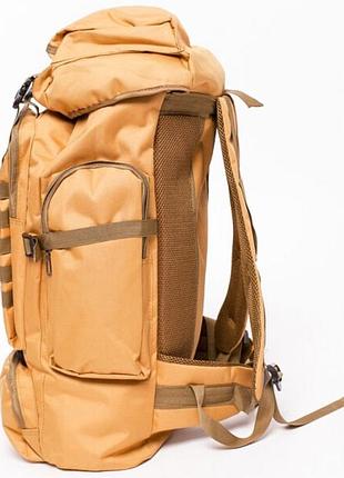 Рюкзак тактичний чорний 4в1 70 л водонепроникний туристичний рюкзак.