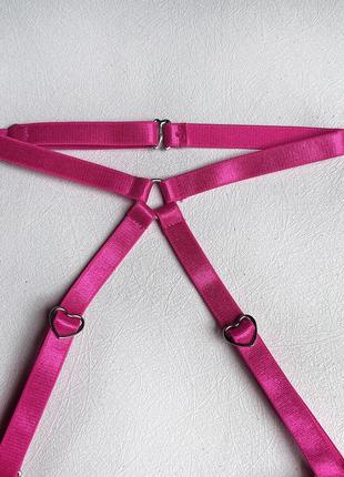 Сексуальный комплект портупея нижнего белья с поясом, чокером и гартерами4 фото