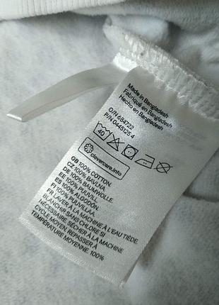 Свитшот на девочку леопардовый бело серый h&m 5