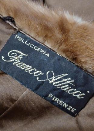 Pellicceria franco attacci firenze винтажный брендовый жилет с мехом норки4 фото