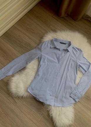 Базовая рубашка от zara, s-m, новая, кофта, блузка1 фото