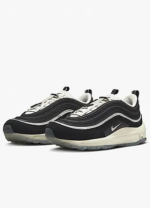 Кроссовки оригинал nike air max 97 premium black dz5316-010 замшевые рефлективные