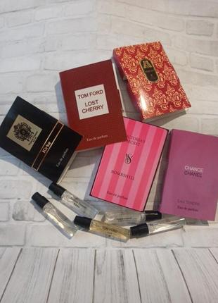 Tom ford lost cherry
tiziana terenzi
chanel chance tendre
victoria's secret bombshell
hayati attar