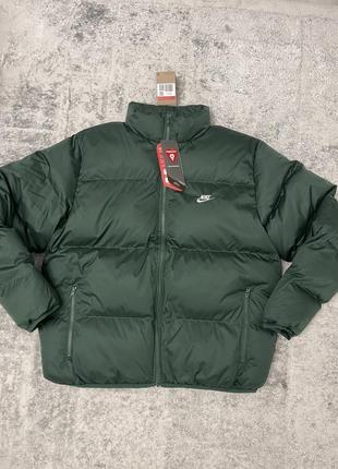 Пуховик nike club puffer jkt green