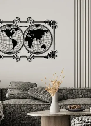 Декоративное панно на стену old world map