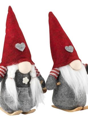 Скандинавський різдвяний новорічний гном ельф christmas elf ris висота 24 см