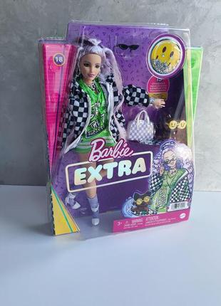 Лялька barbie extra fashion doll with crimped lavender hair оригінал1 фото