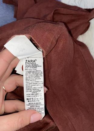 Фирменная рубашка терракотовая zara испания раз.м3 фото