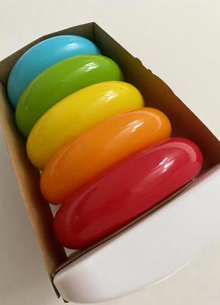 Пирамидка/развивающая игрушка из эко-материалов фишер-прайс/fisher-price6 фото
