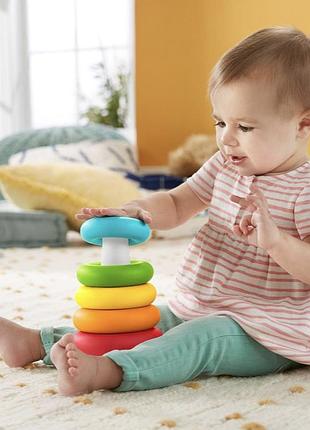 Пирамидка/развивающая игрушка из эко-материалов фишер-прайс/fisher-price4 фото