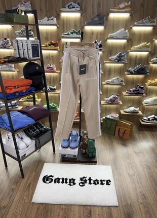 Штани palm angels beige track pants