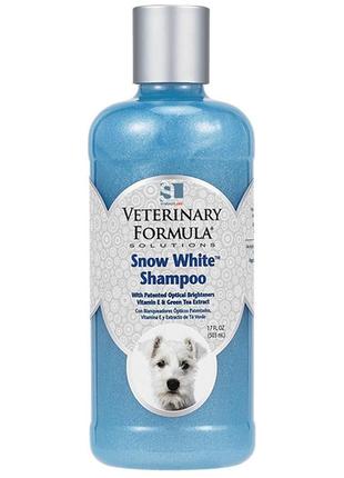 Шампунь для собак и кошек со светлой шерстью veterinary formula snow white shampoo 503 мл (736990012203)