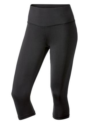 Спортивные леггинсы с быстросохнущей ткани для женщины crivit 371729 черный