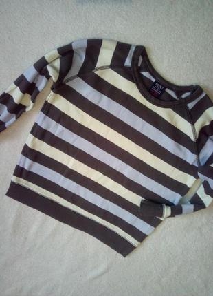 Реглан - свитерок в полоску на мальчика 3/4 года2 фото
