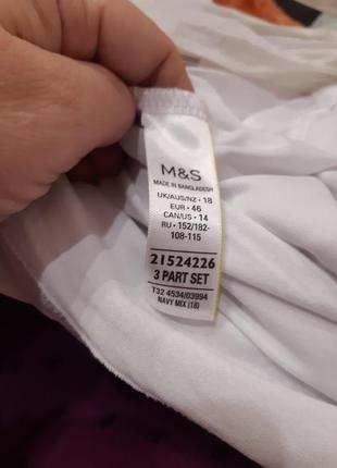 Белая базовая майка из хлопка р 52(18) бренд marks&spencer6 фото