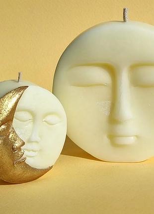 Силиконовая форма луны большой, солнце